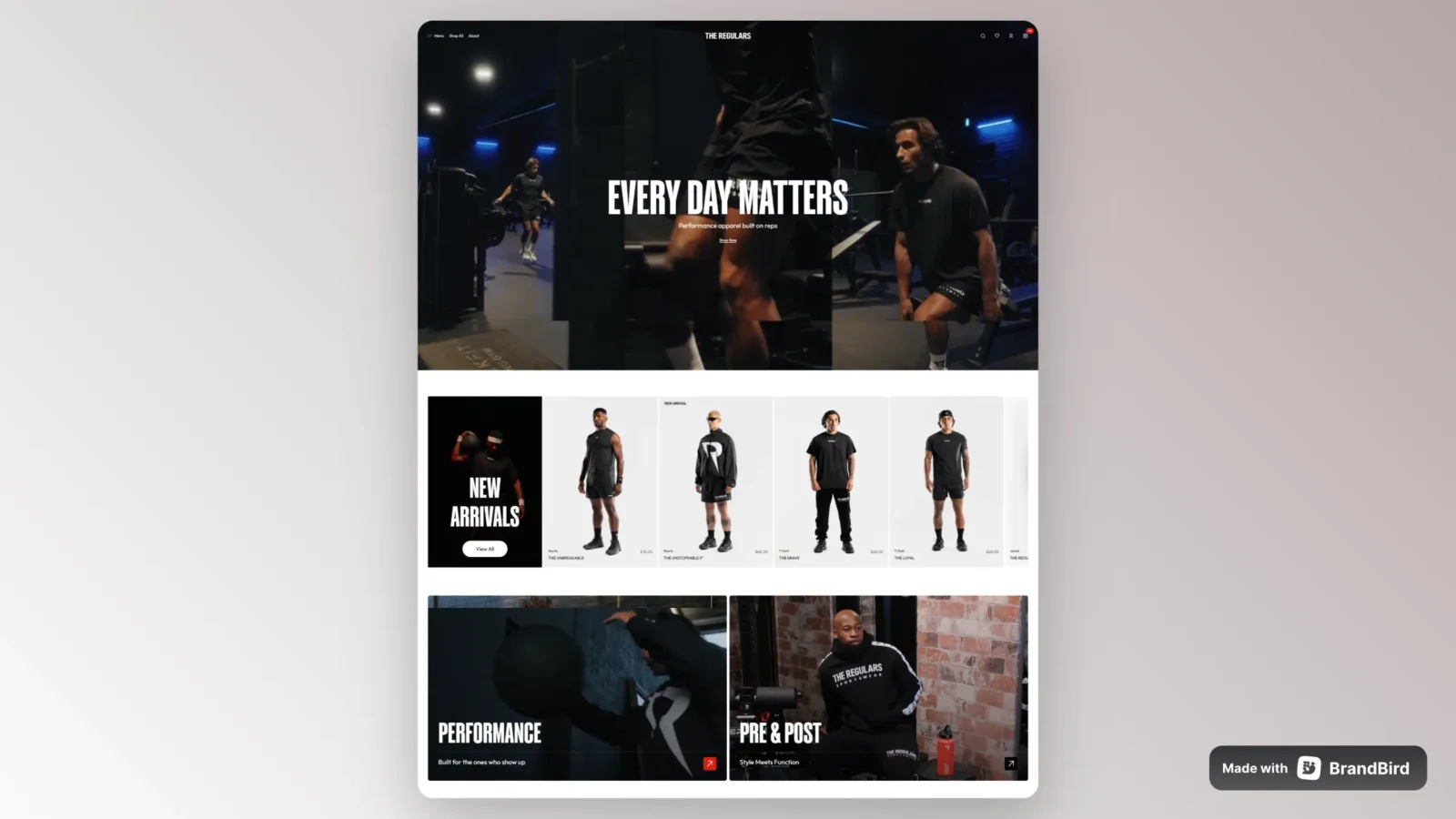 The Regulars cinematic web case study hero preview