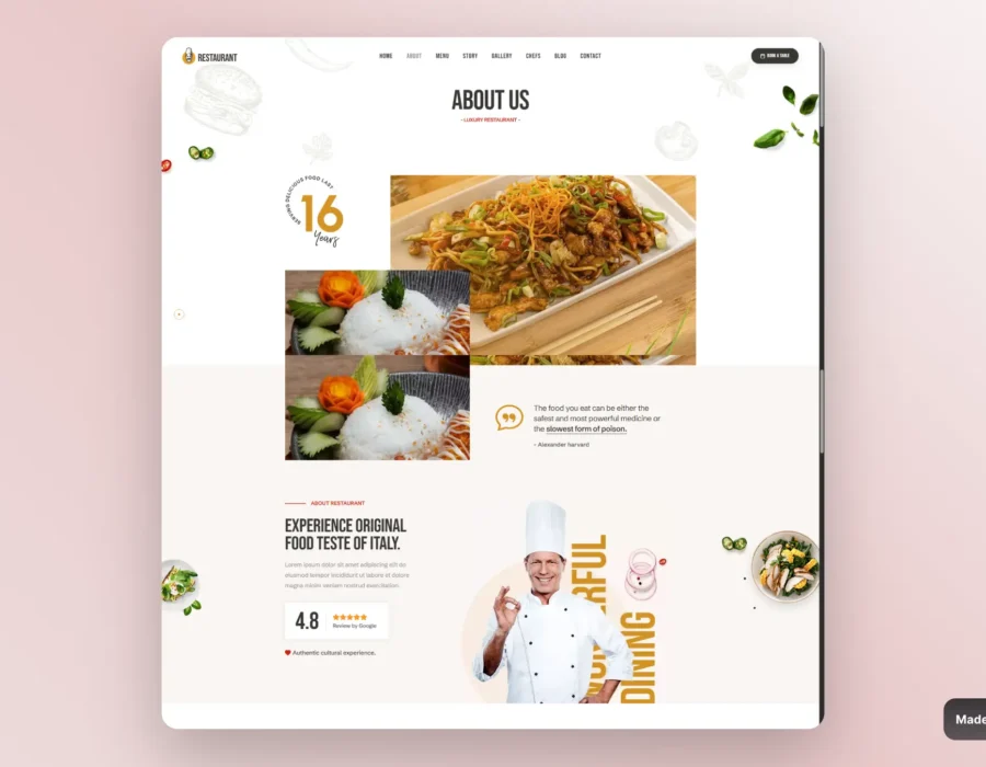 CRAFTO RESTAURANT project solution implementation preview
